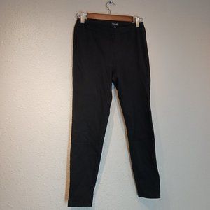 Madewell Career Skinny Black Pull on Jegging leggings size 4 Small Womens EUC